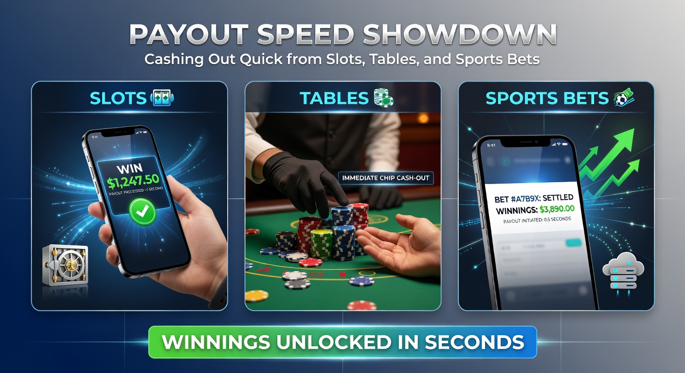 Vergleichstabelle mit Uhren für Blackjack, Roulette und Poker, die Auszahlungszeiten visualisiert